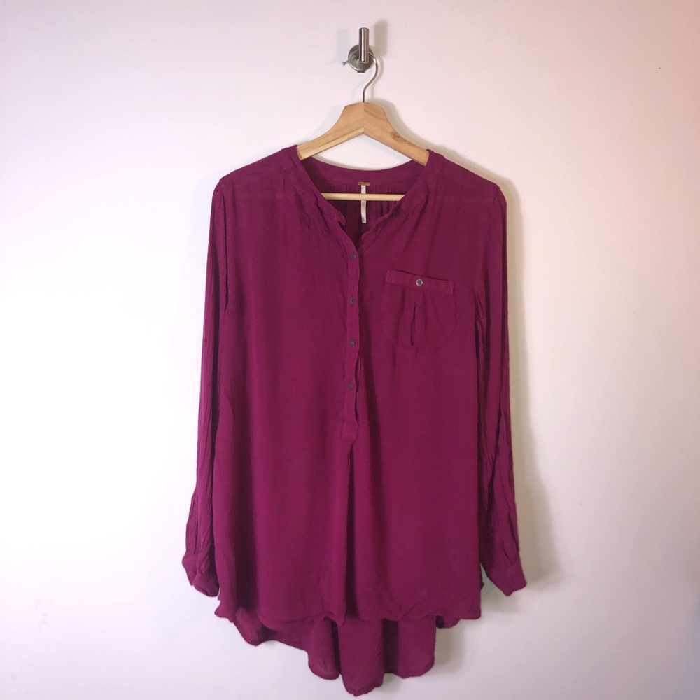 Free People Purple/Pink Top